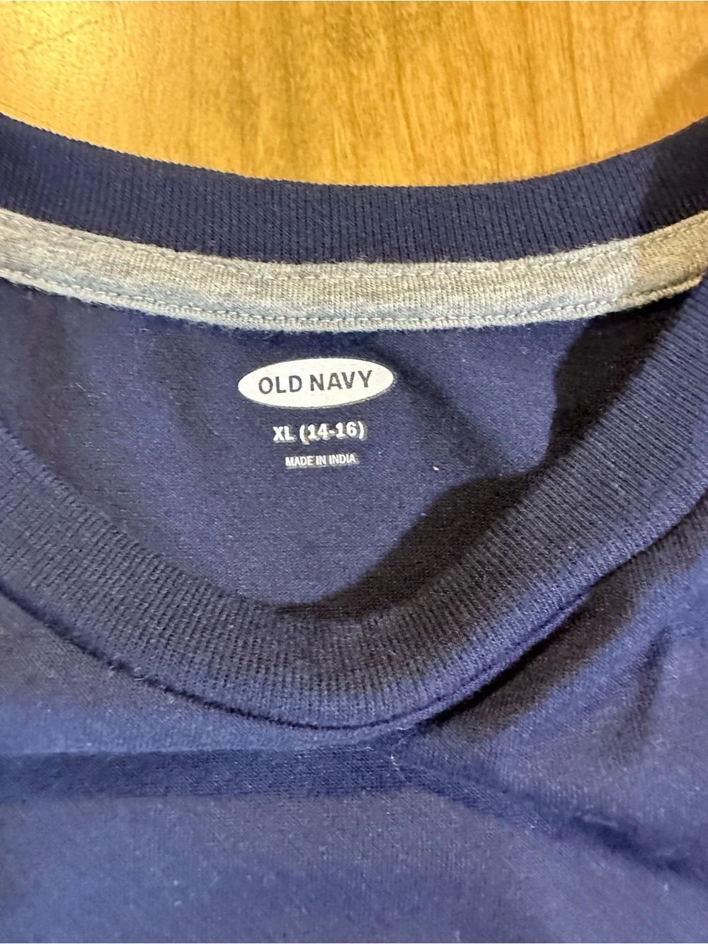 Old Navy Boys Colorblock Long Sleeve Tee Red Navy White XL 14-16 NWT
